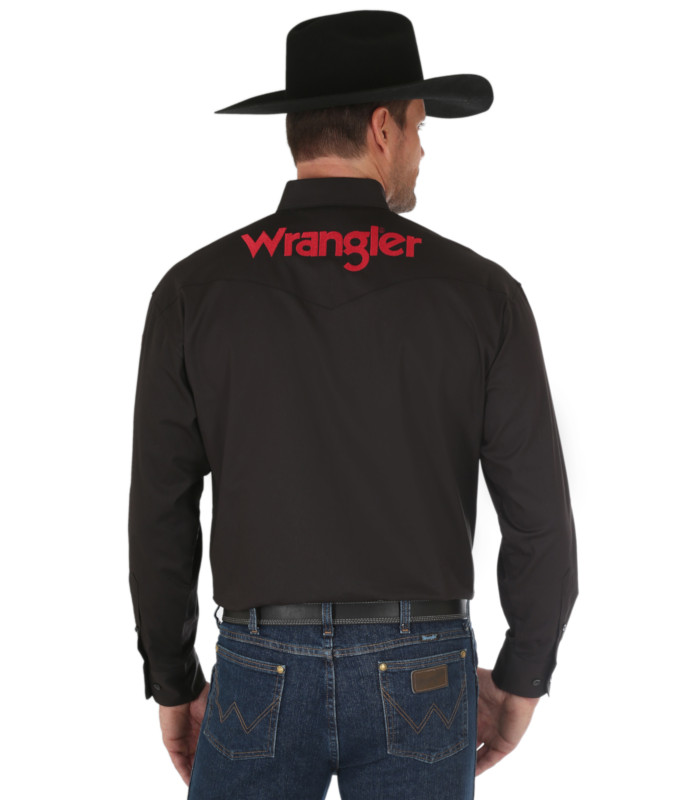WRANGLER® Men's Logo Long Sleeve Shirt - Riley & McCormick