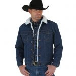 Wrangler Lined Denim Jacket Western Stampede