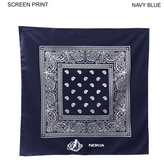 Bandanna Custom Corporate Stampede Navy Blue
