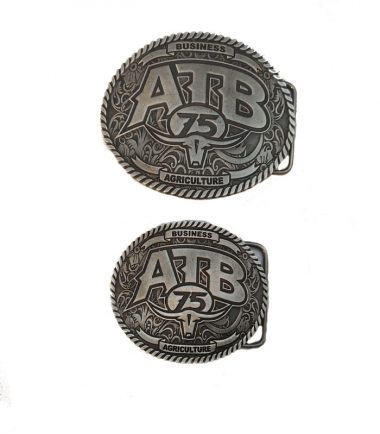 Custom Belt Buckle Engraved Antique Silver Finish Western Stampede