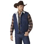 Sherpa Lined Denim Vest