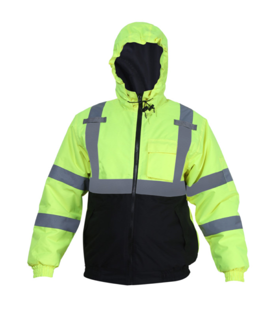 Forge Hi Vis Bomber Jacket Work Wear Western PPE Yellow Reflective Safety
