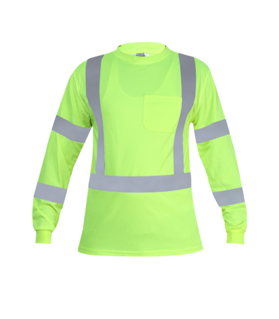 Forge Hi Vis Long Sleeve Tee Work Wear Western PPE Yellow Reflective Safety