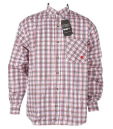 Forge Men's Fire Retardant Plaid Long Sleeve Shirt Work Western Wear