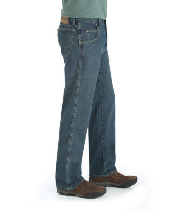 Wrangler Rugged Wear Relaxed Fit Denim Western Jeans Dark Blue