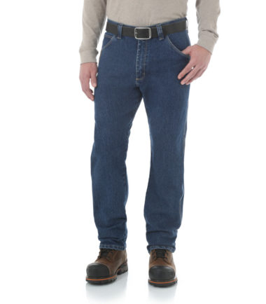 Wrangler Riggs Workwear Advanced Comfort Five Pocket Jean Western Stone Denim