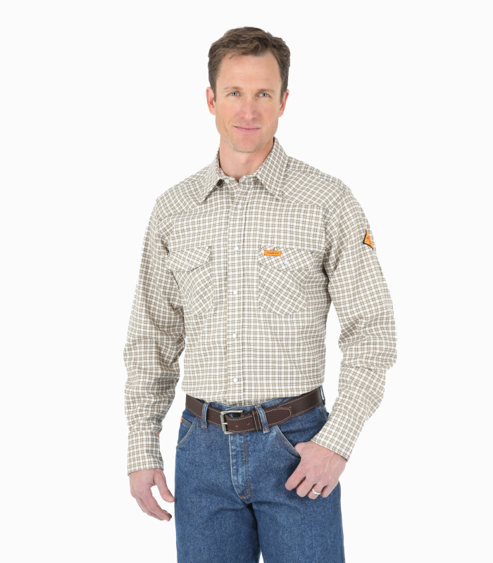 Wrangler - FR Long Sleeve Lightweight Work Shirt - Riley & McCormick