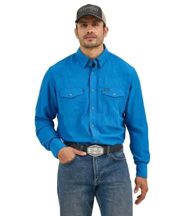Wrangler® Performance Men's Blue shirt