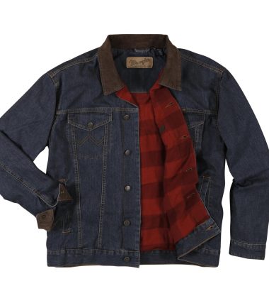 Wrangler Blanket Storm Rider Lined Denim Jacket, ANTIQUE WASH
