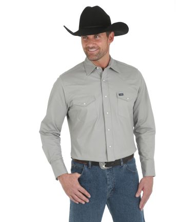 Wrangler Men's Advanced Comfort grey shirt